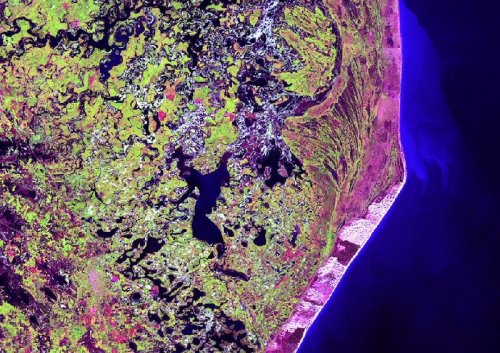 ���������� ����� �� �������� Landsat 7