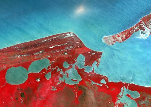 ���������� ����� �� �������� Landsat 7