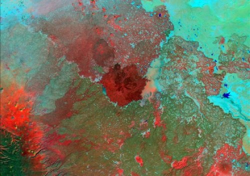 ���������� ����� �� �������� Landsat 7