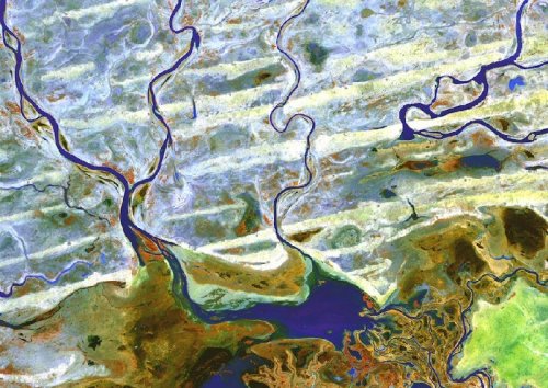 ���������� ����� �� �������� Landsat 7
