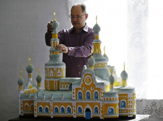 Учитель из России создаёт невероятные модульные макеты знаменитых соборов из оригами Учитель из России создаёт невероятные модульные макеты знаменитых соборов из оригами